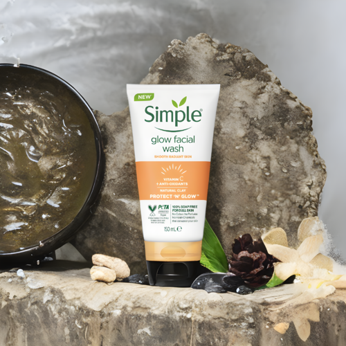 Simple glow facial wash facewash 150ml